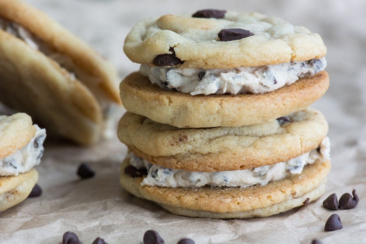 Chocolate Chip Cookie Dough Sandwiches