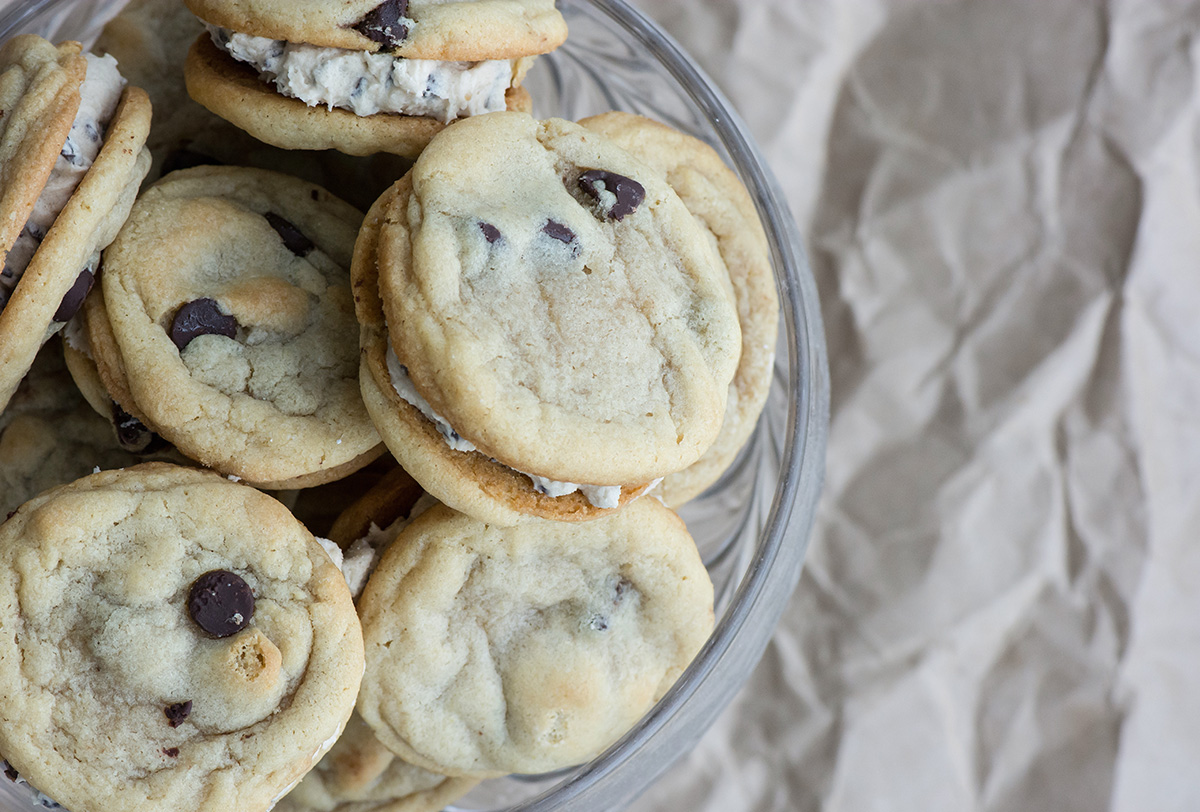 Chocolate Chip Cookie Dough Sandwiches - Kailley's Kitchen