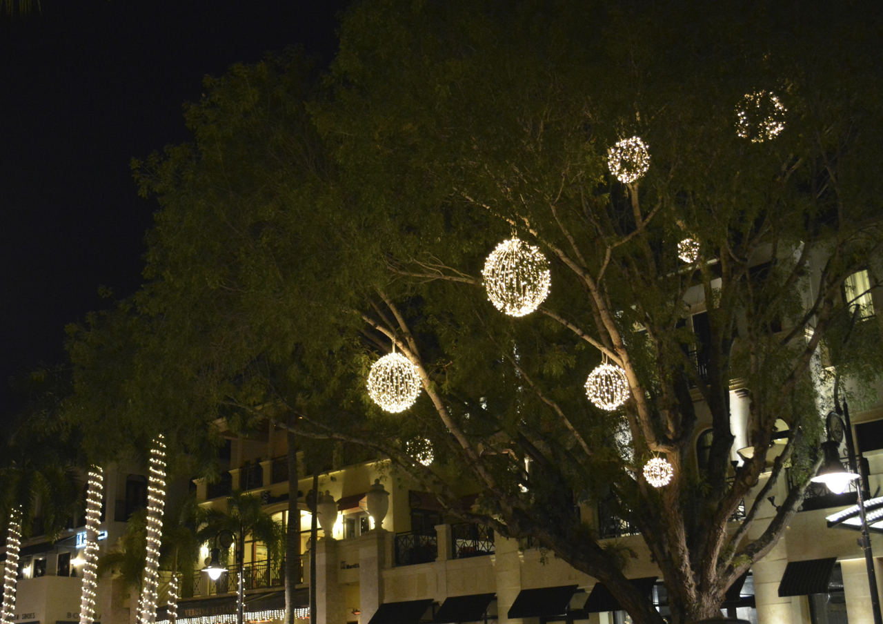 The lights of downtown Naples, Florida.