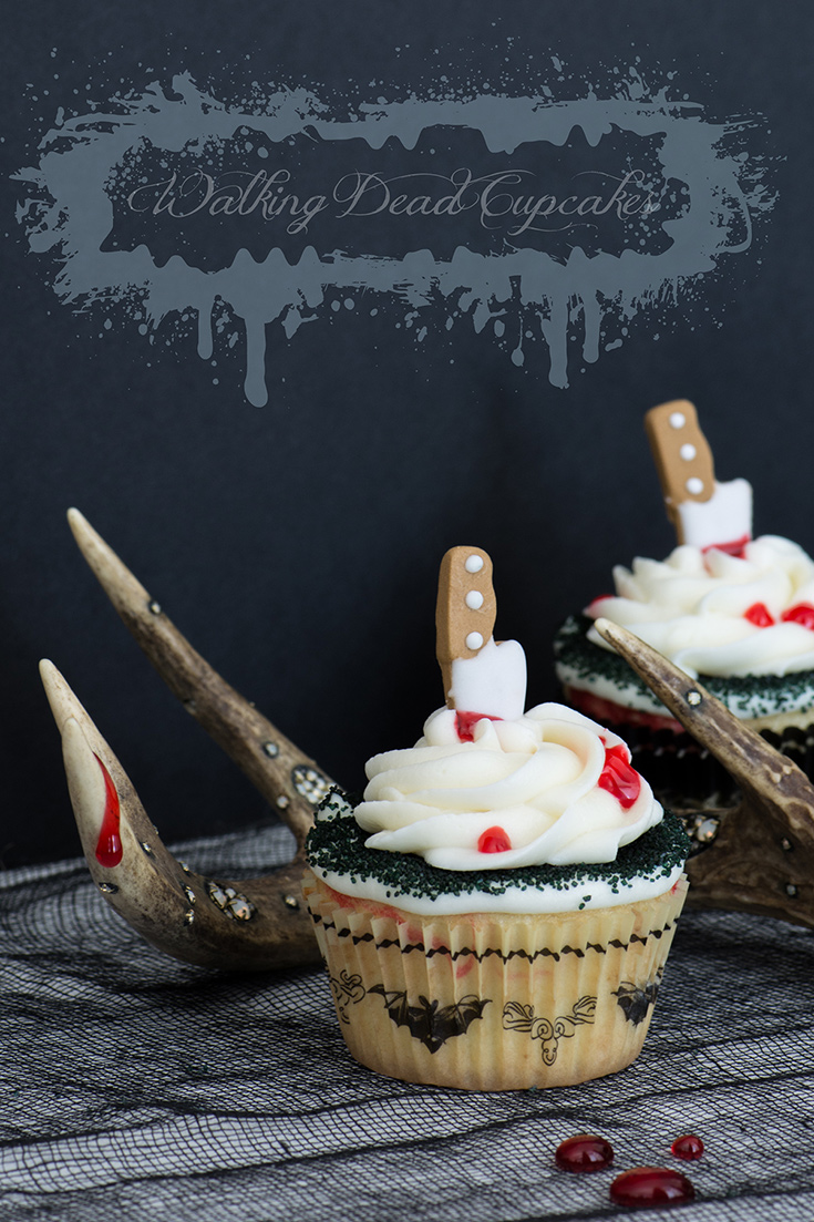 Walking Dead Cupcakes | KailleysKitchen.com