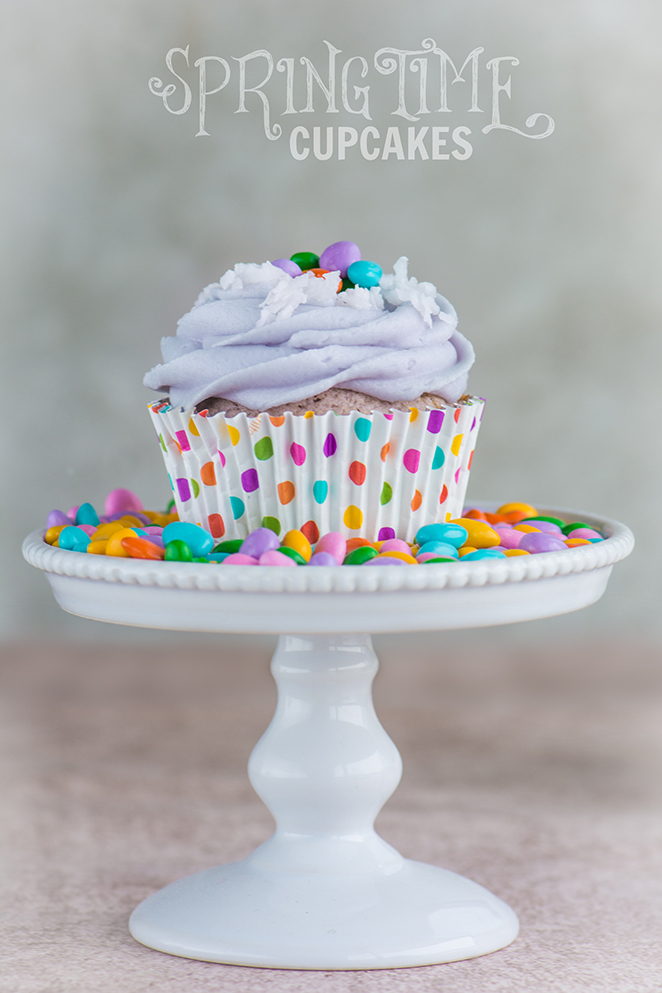Springtime Cupcakes with Dried Lavender | Kailley's Kitchen