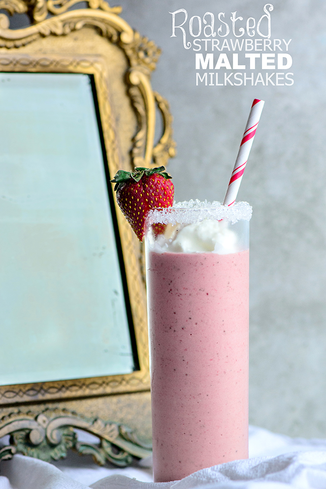 Roasted Strawberry Malt | Kailley's Kitchen