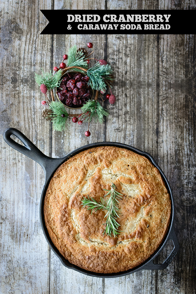 Dried Cranberry & Caraway Soda Bread