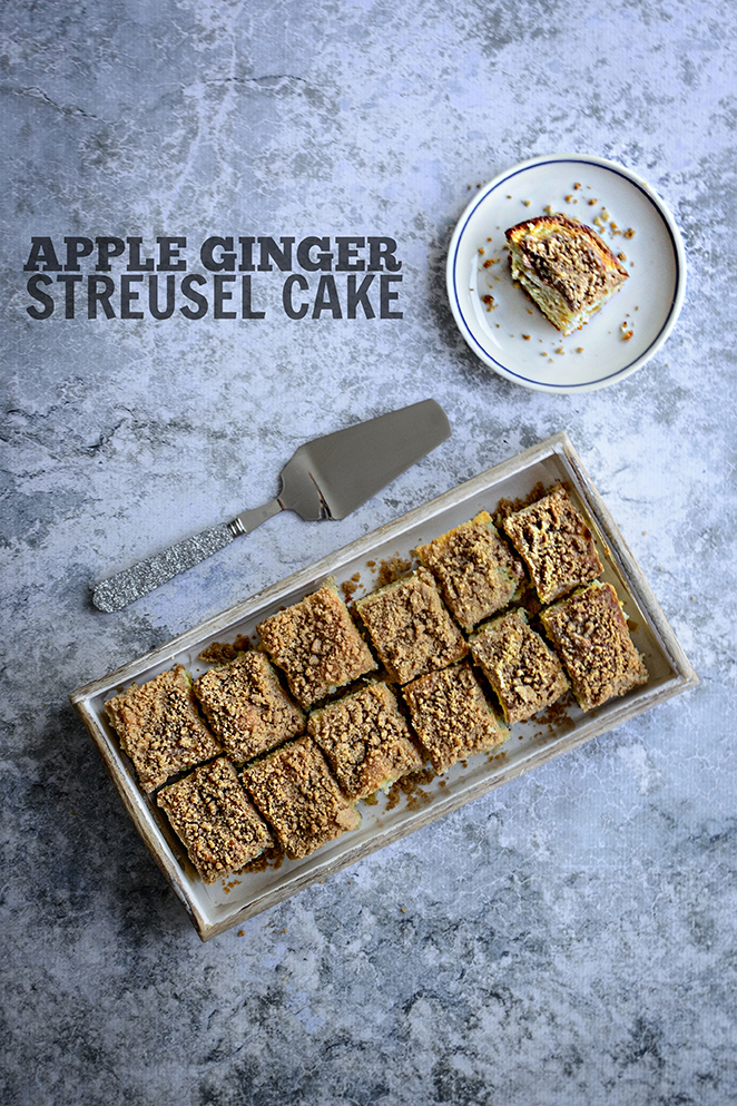 Apple Ginger Streusel Cake | Kailley's Kitchen