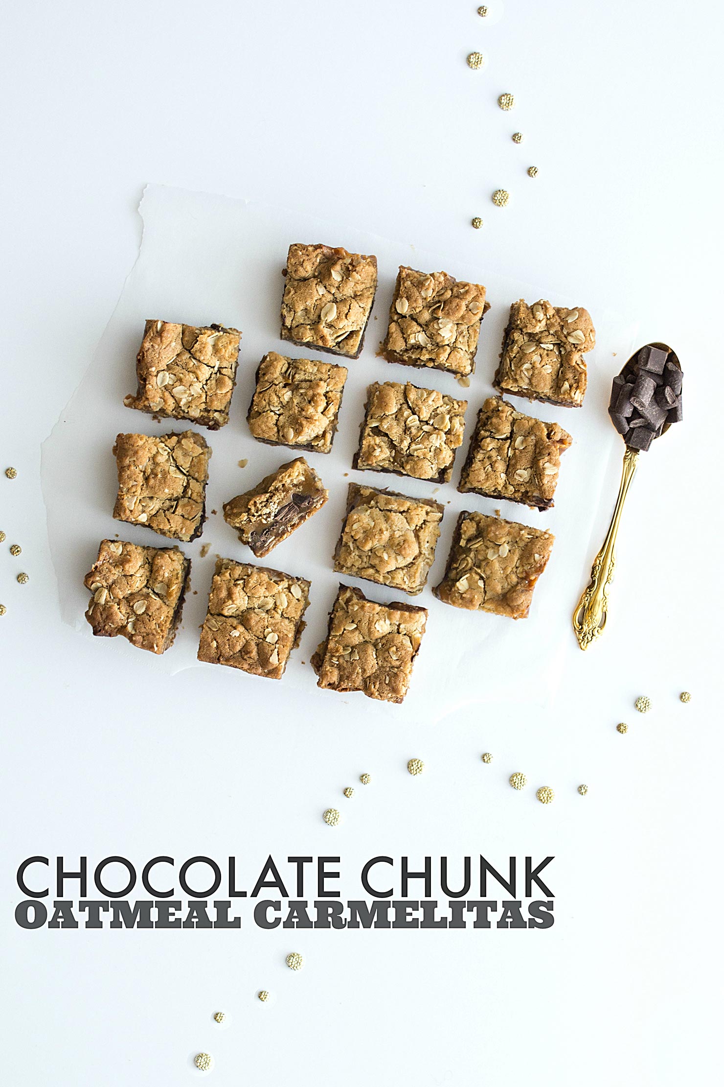 Chocolate Chunk Oatmeal Caramelitas | Kailley's Kitchen