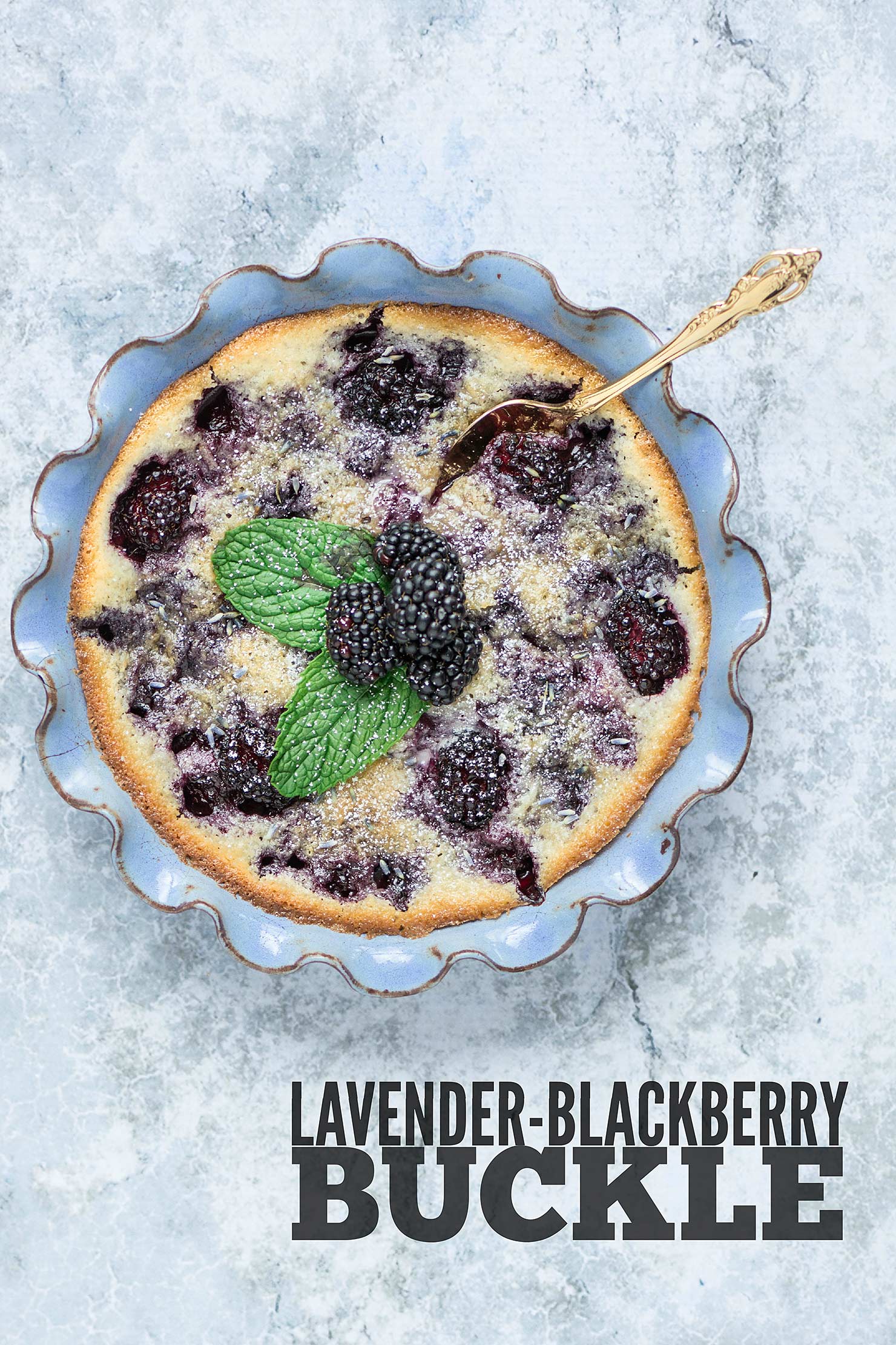 Lavender-Blackberry Buckle | Kailley's Kitchen